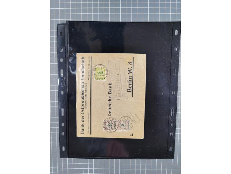 1860/1945, Stempel-Sammlung ab Preußen (frankierter Brief mit Nummer “16”) mit Schwerpunkt 1920, dabei u.a. Feldpost, Mitläuf