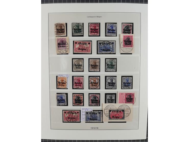 1914/18, meist ungebraucht/postfrische und zusätzlich gestempelte Sammlung mit besseren und kpl. Ausgaben, Farben, Zähnungen 