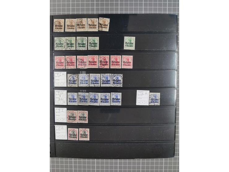 1914/18, meist ungebraucht/postfrische und zusätzlich gestempelte Sammlung mit besseren und kpl. Ausgaben, Farben, Zähnungen 