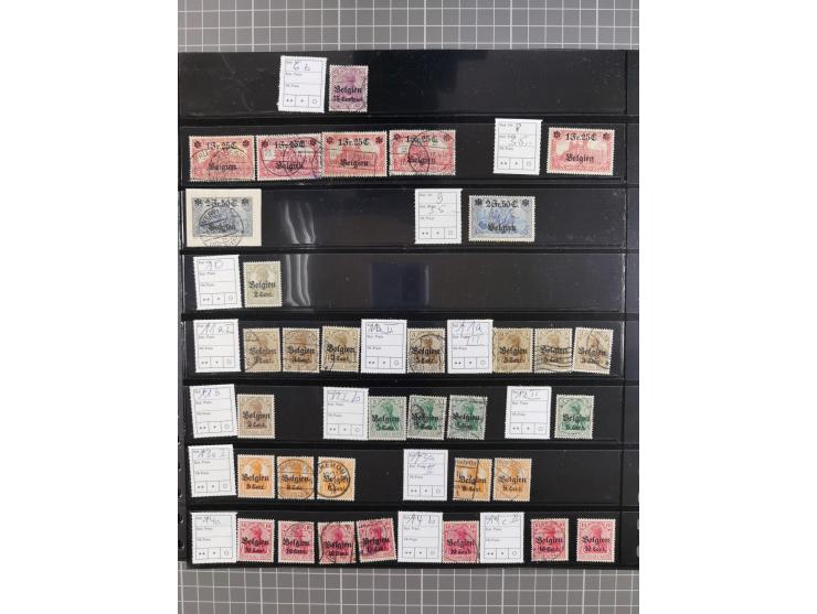 1914/18, meist ungebraucht/postfrische und zusätzlich gestempelte Sammlung mit besseren und kpl. Ausgaben, Farben, Zähnungen 