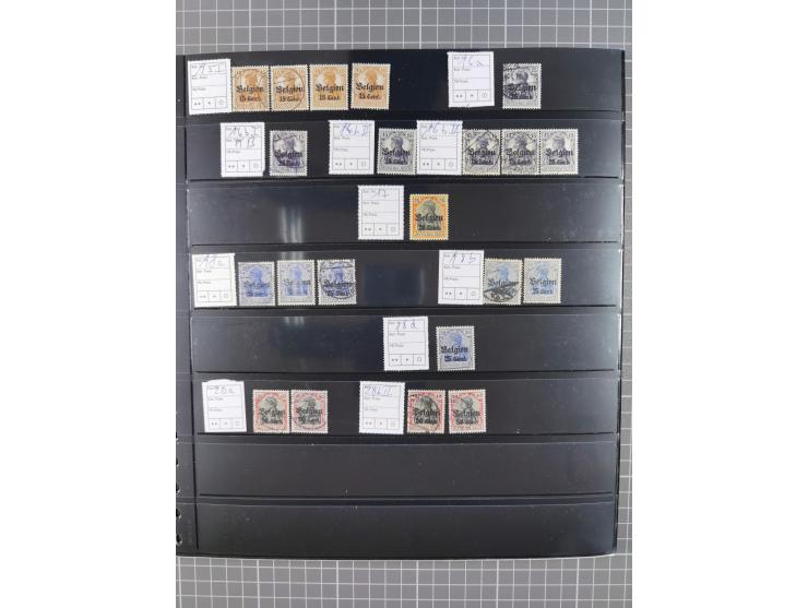 1914/18, meist ungebraucht/postfrische und zusätzlich gestempelte Sammlung mit besseren und kpl. Ausgaben, Farben, Zähnungen 