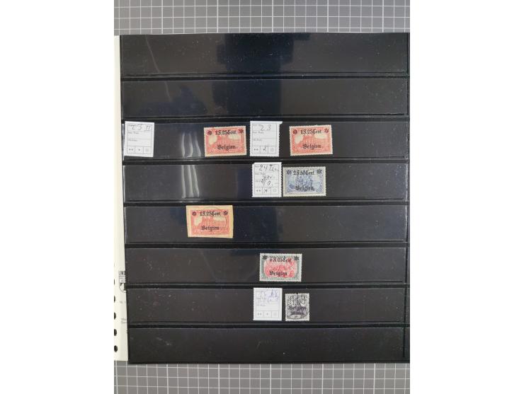 1914/18, meist ungebraucht/postfrische und zusätzlich gestempelte Sammlung mit besseren und kpl. Ausgaben, Farben, Zähnungen 