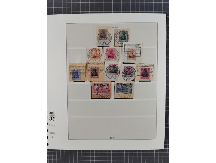 1914/18, meist ungebraucht/postfrische und zusätzlich gestempelte Sammlung mit besseren und kpl. Ausgaben, Farben, Zähnungen 