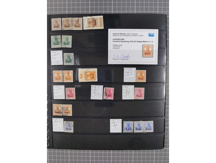 1914/18, meist ungebraucht/postfrische und zusätzlich gestempelte Sammlung mit besseren und kpl. Ausgaben, Farben, Zähnungen 