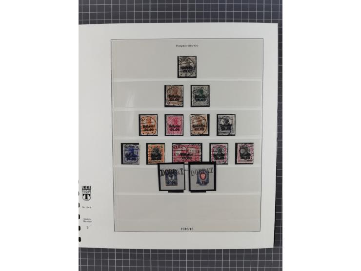 1914/18, meist ungebraucht/postfrische und zusätzlich gestempelte Sammlung mit besseren und kpl. Ausgaben, Farben, Zähnungen 