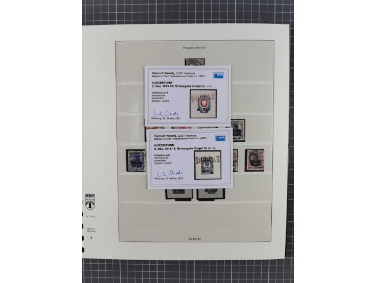 1914/18, meist ungebraucht/postfrische und zusätzlich gestempelte Sammlung mit besseren und kpl. Ausgaben, Farben, Zähnungen 