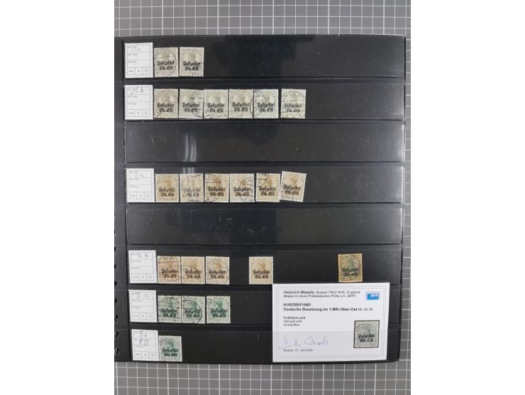 1914/18, meist ungebraucht/postfrische und zusätzlich gestempelte Sammlung mit besseren und kpl. Ausgaben, Farben, Zähnungen 
