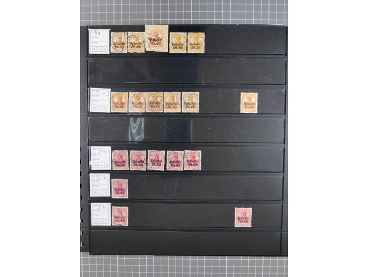1914/18, meist ungebraucht/postfrische und zusätzlich gestempelte Sammlung mit besseren und kpl. Ausgaben, Farben, Zähnungen 