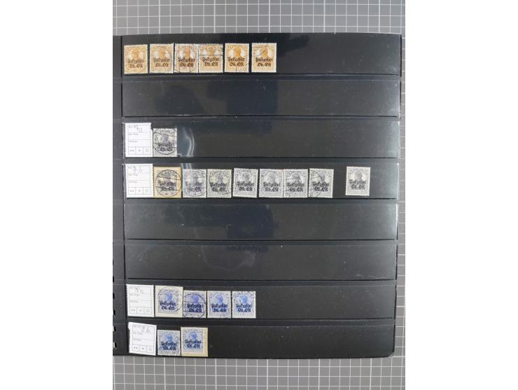 1914/18, meist ungebraucht/postfrische und zusätzlich gestempelte Sammlung mit besseren und kpl. Ausgaben, Farben, Zähnungen 