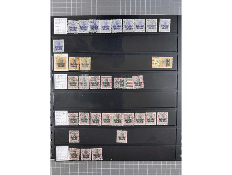 1914/18, meist ungebraucht/postfrische und zusätzlich gestempelte Sammlung mit besseren und kpl. Ausgaben, Farben, Zähnungen 