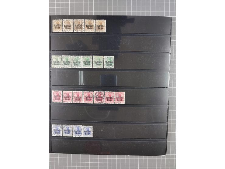 1914/18, meist ungebraucht/postfrische und zusätzlich gestempelte Sammlung mit besseren und kpl. Ausgaben, Farben, Zähnungen 