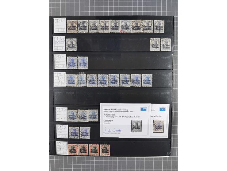 1914/18, meist ungebraucht/postfrische und zusätzlich gestempelte Sammlung mit besseren und kpl. Ausgaben, Farben, Zähnungen 