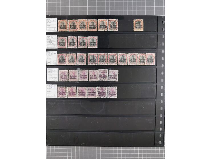 1914/18, meist ungebraucht/postfrische und zusätzlich gestempelte Sammlung mit besseren und kpl. Ausgaben, Farben, Zähnungen 
