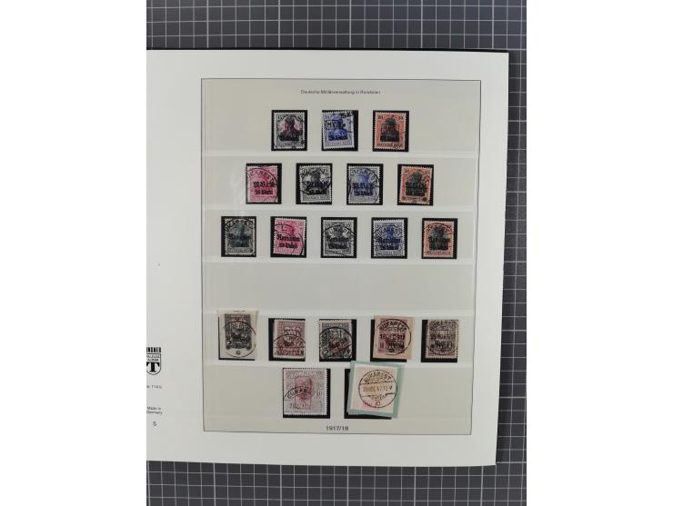 1914/18, meist ungebraucht/postfrische und zusätzlich gestempelte Sammlung mit besseren und kpl. Ausgaben, Farben, Zähnungen 