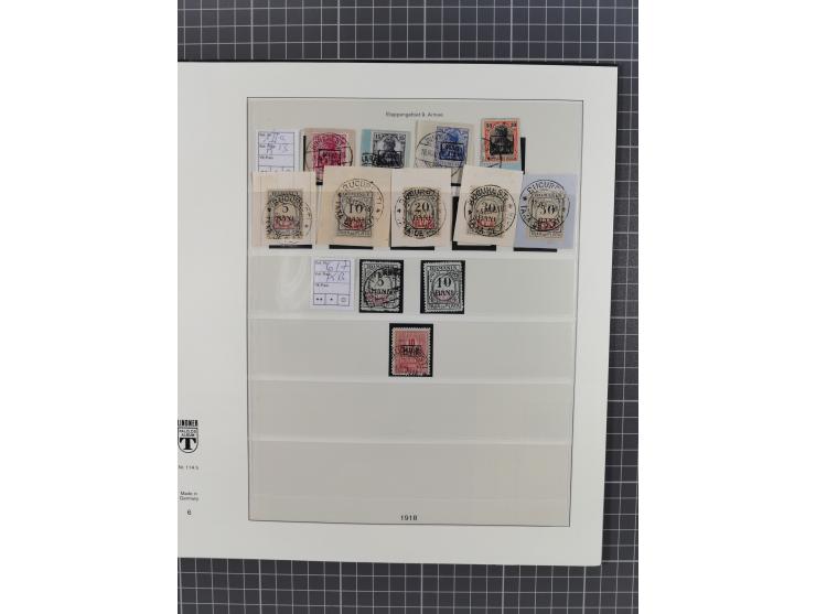 1914/18, meist ungebraucht/postfrische und zusätzlich gestempelte Sammlung mit besseren und kpl. Ausgaben, Farben, Zähnungen 