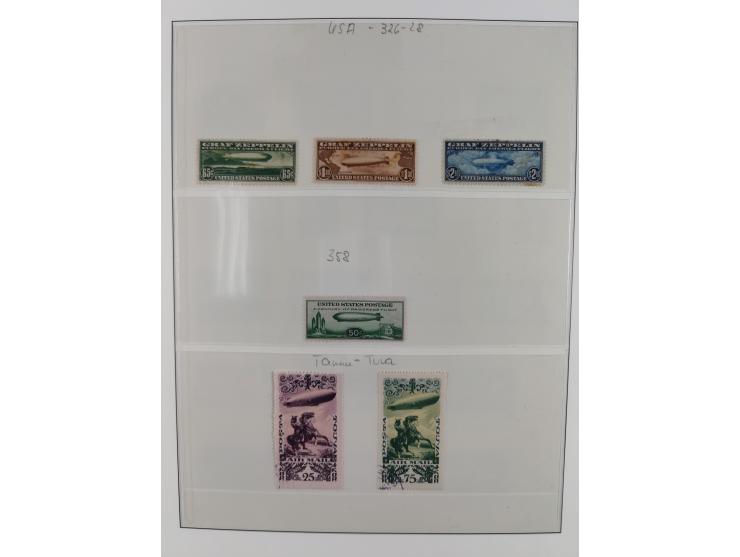 1930/36, unused/unmounted mint collection ‘Zeppelin’ stamps with i.a. Aegean Islands Mi.-No. 115-20, Bolivia Mi.-No. 185-92, 