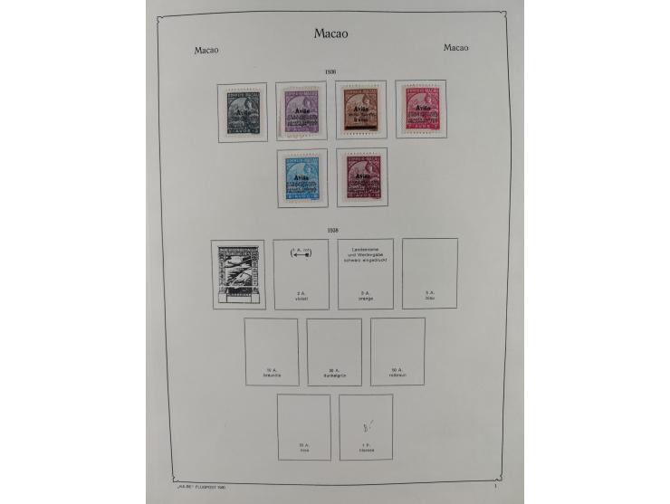 1930/36, unused/unmounted mint collection ‘Zeppelin’ stamps with i.a. Aegean Islands Mi.-No. 115-20, Bolivia Mi.-No. 185-92, 