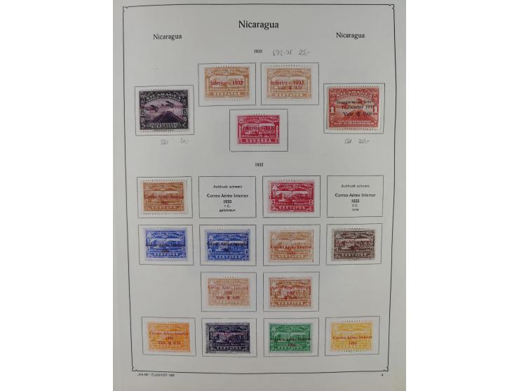 1930/36, unused/unmounted mint collection ‘Zeppelin’ stamps with i.a. Aegean Islands Mi.-No. 115-20, Bolivia Mi.-No. 185-92, 