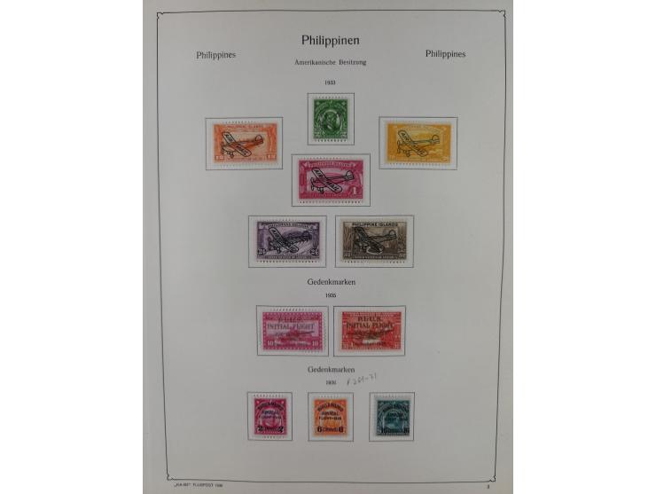 1930/36, unused/unmounted mint collection ‘Zeppelin’ stamps with i.a. Aegean Islands Mi.-No. 115-20, Bolivia Mi.-No. 185-92, 