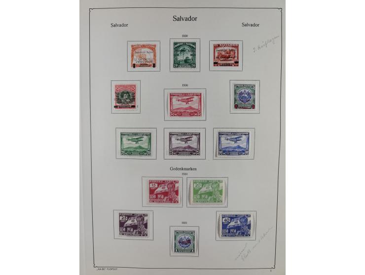 1930/36, unused/unmounted mint collection ‘Zeppelin’ stamps with i.a. Aegean Islands Mi.-No. 115-20, Bolivia Mi.-No. 185-92, 