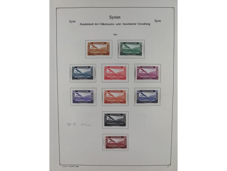 1930/36, unused/unmounted mint collection ‘Zeppelin’ stamps with i.a. Aegean Islands Mi.-No. 115-20, Bolivia Mi.-No. 185-92, 