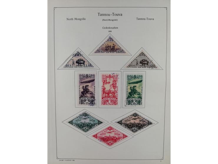 1930/36, unused/unmounted mint collection ‘Zeppelin’ stamps with i.a. Aegean Islands Mi.-No. 115-20, Bolivia Mi.-No. 185-92, 