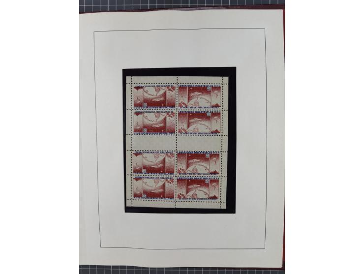 1933/35, umfangreiche Sammlung “Gerhard Zucker - Raketenpost” mit vielen Vignetten inkl. Kleinbogen, Abarten, Proben und Beso