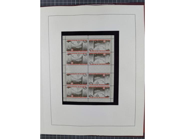 1933/35, umfangreiche Sammlung “Gerhard Zucker - Raketenpost” mit vielen Vignetten inkl. Kleinbogen, Abarten, Proben und Beso