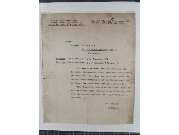 1933/35, umfangreiche Sammlung “Gerhard Zucker - Raketenpost” mit vielen Vignetten inkl. Kleinbogen, Abarten, Proben und Beso