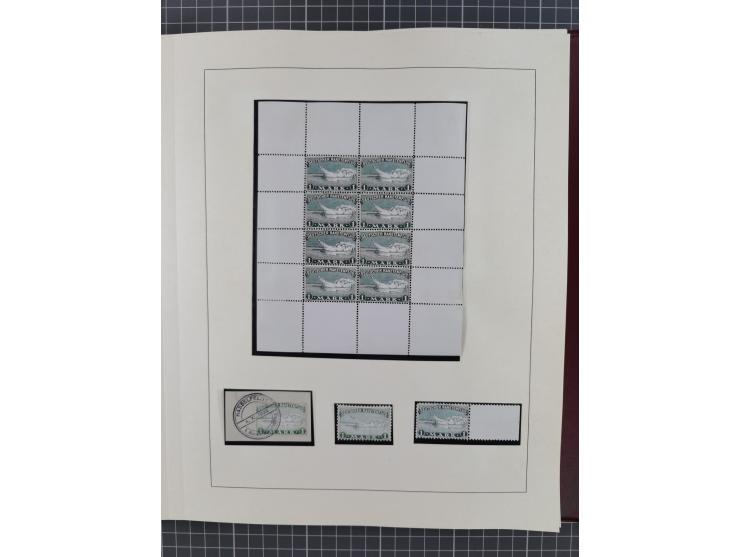 1933/35, umfangreiche Sammlung “Gerhard Zucker - Raketenpost” mit vielen Vignetten inkl. Kleinbogen, Abarten, Proben und Beso