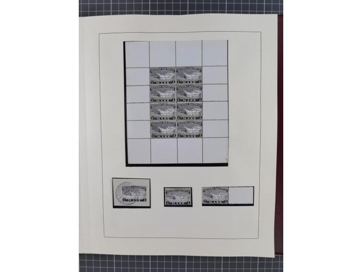 1933/35, umfangreiche Sammlung “Gerhard Zucker - Raketenpost” mit vielen Vignetten inkl. Kleinbogen, Abarten, Proben und Beso