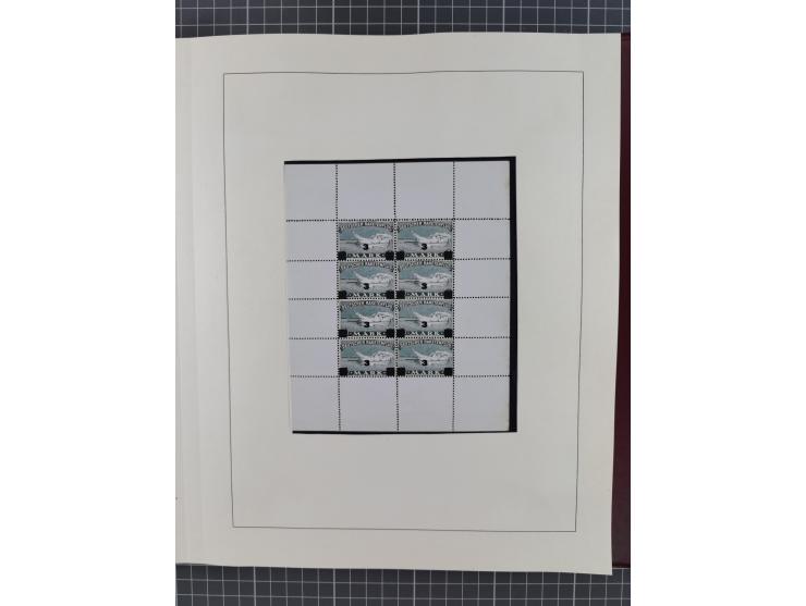 1933/35, umfangreiche Sammlung “Gerhard Zucker - Raketenpost” mit vielen Vignetten inkl. Kleinbogen, Abarten, Proben und Beso