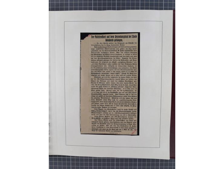 1933/35, umfangreiche Sammlung “Gerhard Zucker - Raketenpost” mit vielen Vignetten inkl. Kleinbogen, Abarten, Proben und Beso