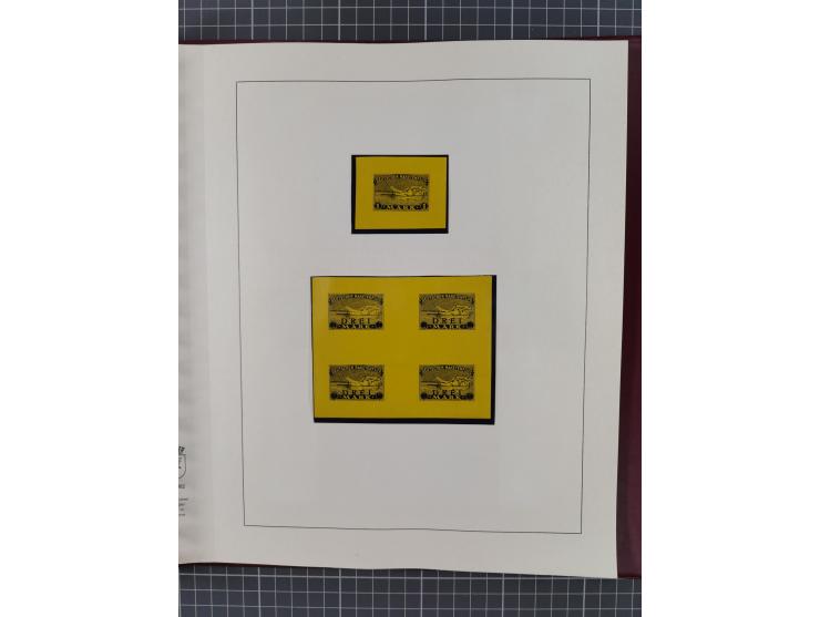 1933/35, umfangreiche Sammlung “Gerhard Zucker - Raketenpost” mit vielen Vignetten inkl. Kleinbogen, Abarten, Proben und Beso