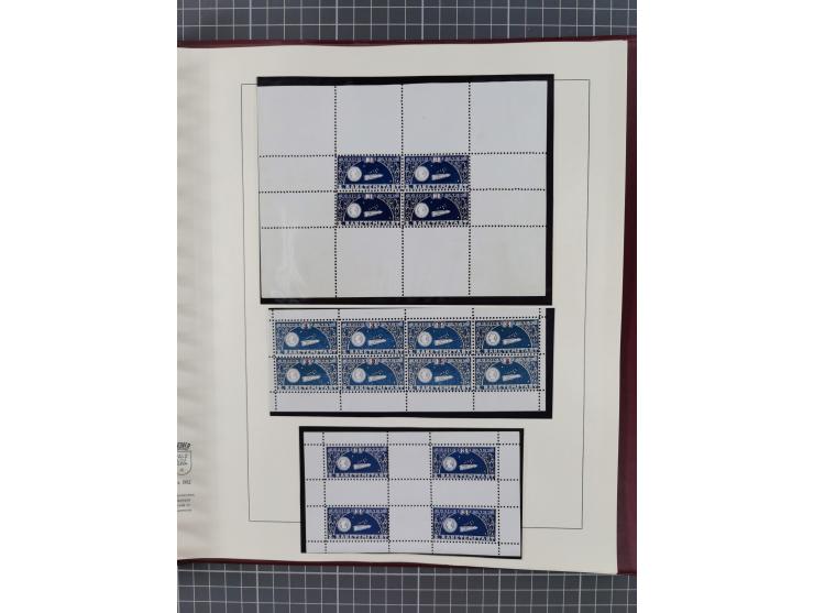 1933/35, umfangreiche Sammlung “Gerhard Zucker - Raketenpost” mit vielen Vignetten inkl. Kleinbogen, Abarten, Proben und Beso