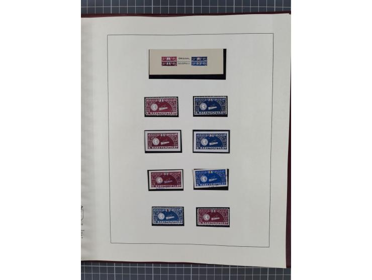 1933/35, umfangreiche Sammlung “Gerhard Zucker - Raketenpost” mit vielen Vignetten inkl. Kleinbogen, Abarten, Proben und Beso