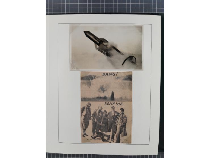 1933/35, umfangreiche Sammlung “Gerhard Zucker - Raketenpost” mit vielen Vignetten inkl. Kleinbogen, Abarten, Proben und Beso