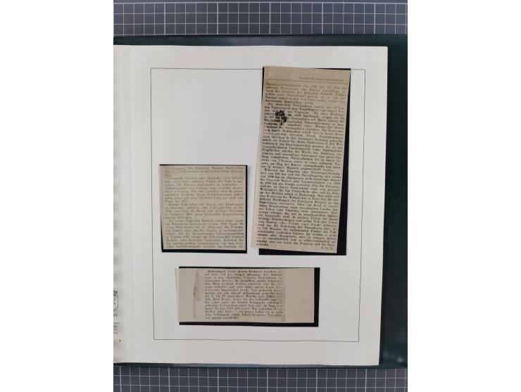 1933/35, umfangreiche Sammlung “Gerhard Zucker - Raketenpost” mit vielen Vignetten inkl. Kleinbogen, Abarten, Proben und Beso