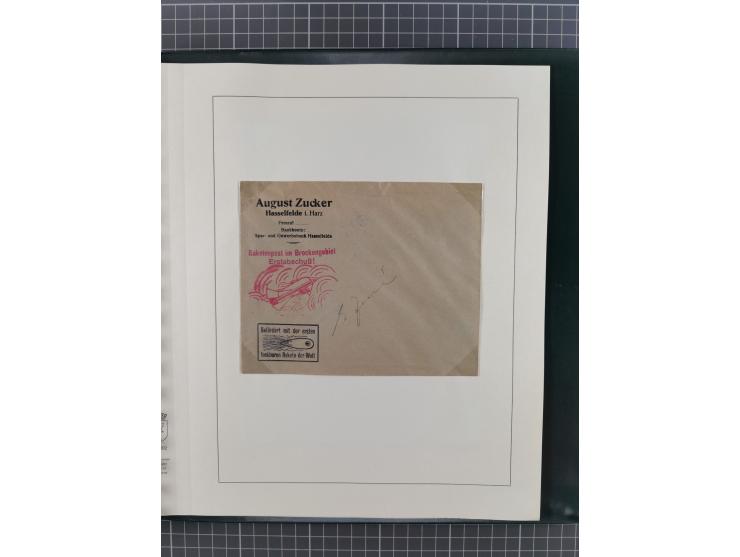 1933/35, umfangreiche Sammlung “Gerhard Zucker - Raketenpost” mit vielen Vignetten inkl. Kleinbogen, Abarten, Proben und Beso