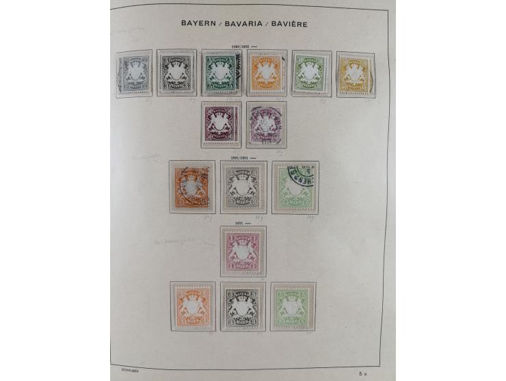 1840/1945, in den Hauptnummern fast komplette ungebrauchte und gestempelte Sammlung Deutsches Reich inkl. Dienstmarken ab Alt