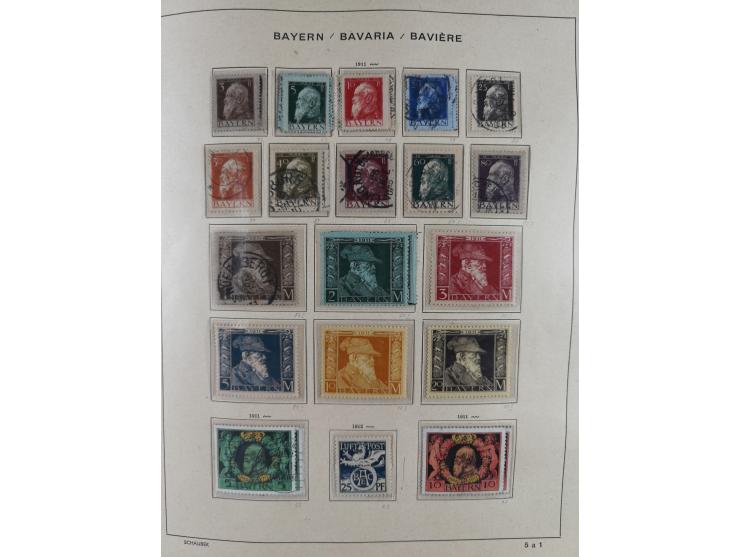 1840/1945, in den Hauptnummern fast komplette ungebrauchte und gestempelte Sammlung Deutsches Reich inkl. Dienstmarken ab Alt