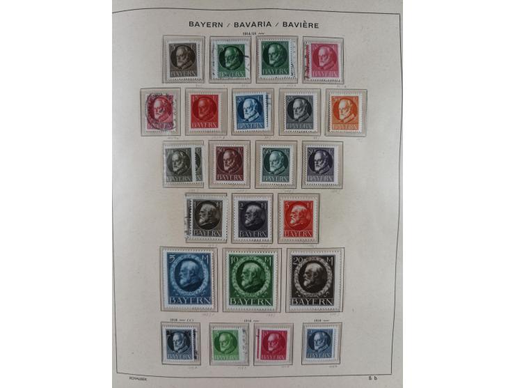 1840/1945, in den Hauptnummern fast komplette ungebrauchte und gestempelte Sammlung Deutsches Reich inkl. Dienstmarken ab Alt