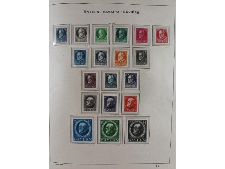 1840/1945, in den Hauptnummern fast komplette ungebrauchte und gestempelte Sammlung Deutsches Reich inkl. Dienstmarken ab Alt