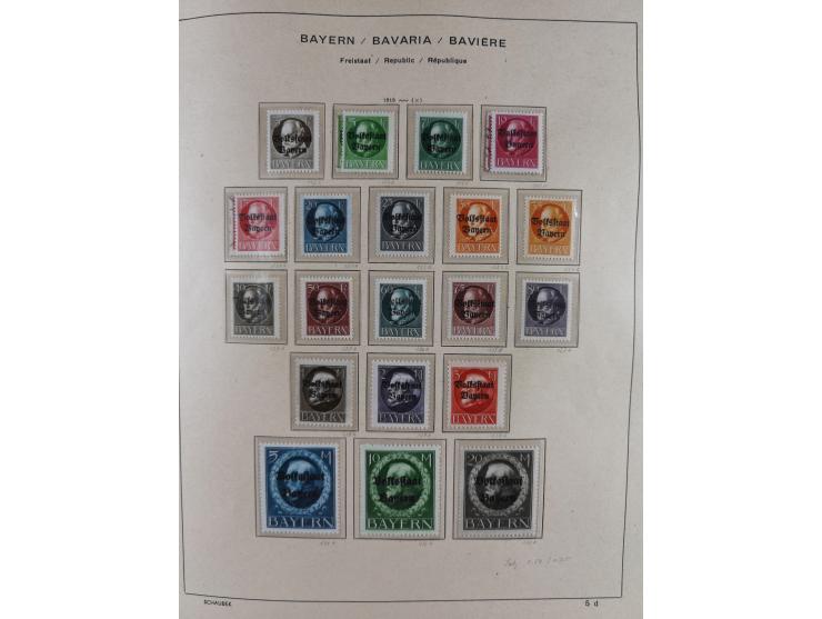 1840/1945, in den Hauptnummern fast komplette ungebrauchte und gestempelte Sammlung Deutsches Reich inkl. Dienstmarken ab Alt