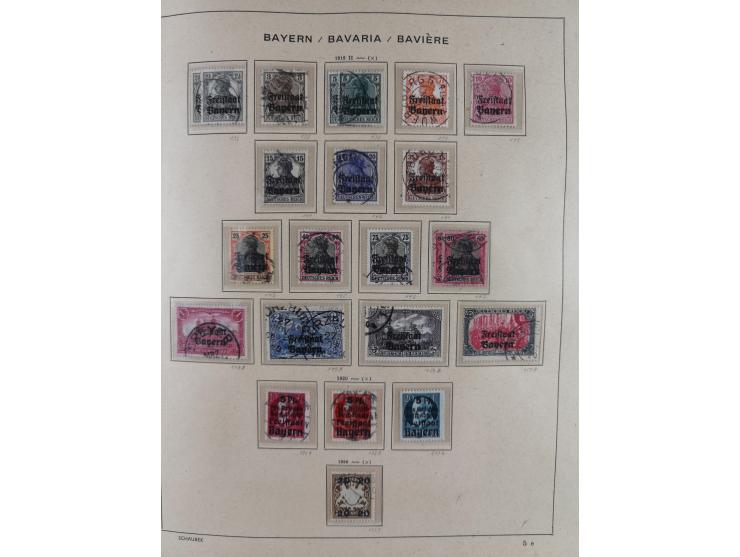 1840/1945, in den Hauptnummern fast komplette ungebrauchte und gestempelte Sammlung Deutsches Reich inkl. Dienstmarken ab Alt