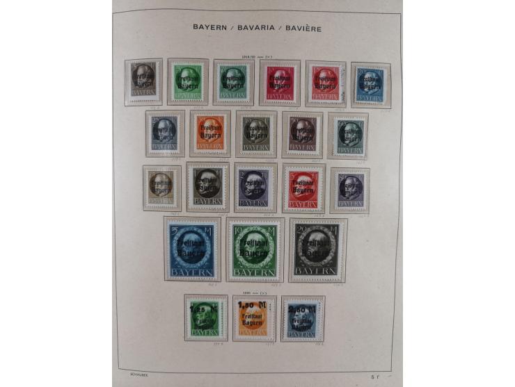 1840/1945, in den Hauptnummern fast komplette ungebrauchte und gestempelte Sammlung Deutsches Reich inkl. Dienstmarken ab Alt