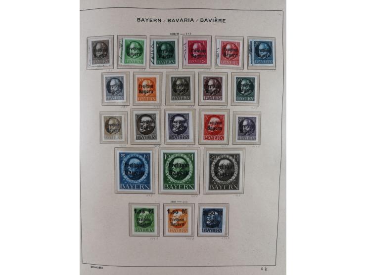 1840/1945, in den Hauptnummern fast komplette ungebrauchte und gestempelte Sammlung Deutsches Reich inkl. Dienstmarken ab Alt