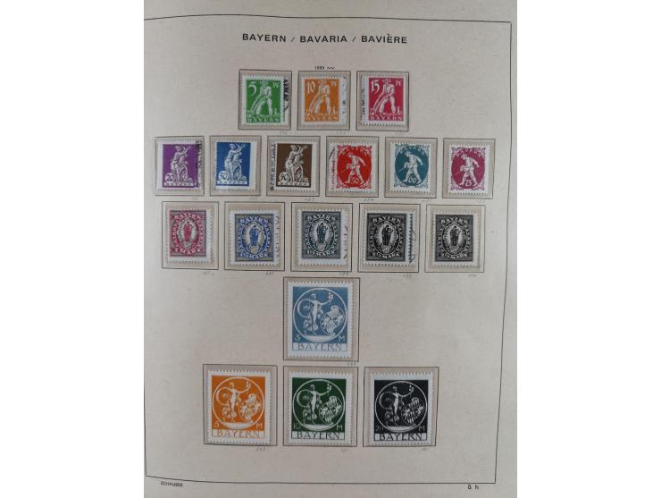 1840/1945, in den Hauptnummern fast komplette ungebrauchte und gestempelte Sammlung Deutsches Reich inkl. Dienstmarken ab Alt