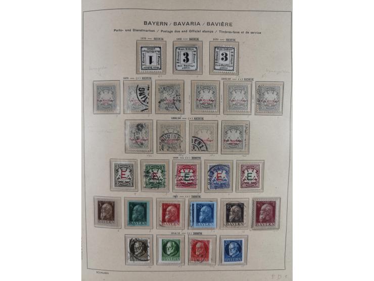 1840/1945, in den Hauptnummern fast komplette ungebrauchte und gestempelte Sammlung Deutsches Reich inkl. Dienstmarken ab Alt