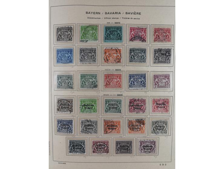 1840/1945, in den Hauptnummern fast komplette ungebrauchte und gestempelte Sammlung Deutsches Reich inkl. Dienstmarken ab Alt